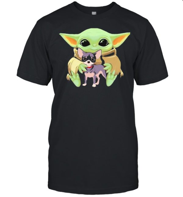 Baby Yoda Hug Chihuahua Dog Shirt