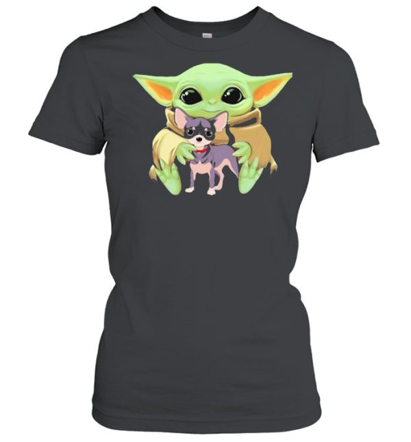 Baby Yoda Hug Chihuahua Dog Shirt