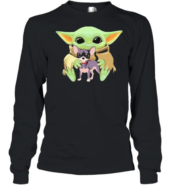 Baby Yoda Hug Chihuahua Dog Shirt