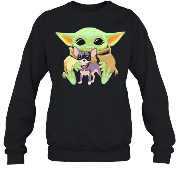 Baby Yoda Hug Chihuahua Dog Shirt