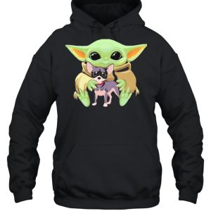 Baby Yoda Hug Chihuahua Dog Shirt 5