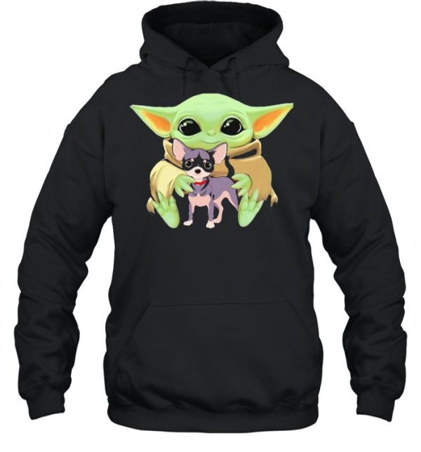 Baby Yoda Hug Chihuahua Dog Shirt