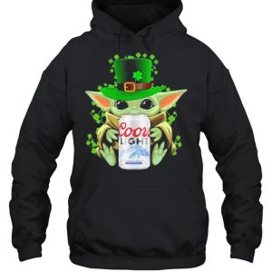 Baby Yoda Hug Coor Light Irish Patricks Day Shirt 5