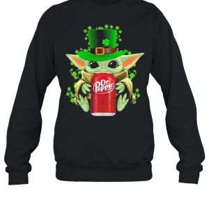 Baby Yoda Hug Dr Pepper Irish Patricks Day Shirt 4