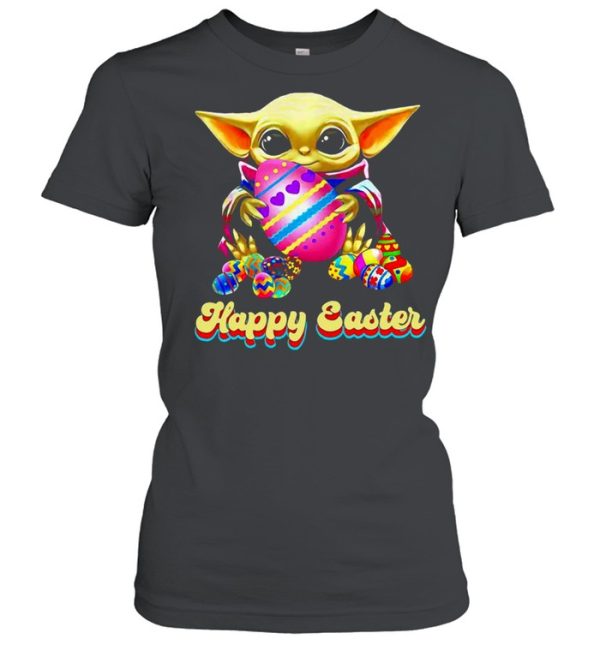 Baby Yoda Hug Easter Egg Happy Easter 2021 shirt