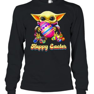 Baby Yoda Hug Easter Egg Happy Easter 2021 shirt 3