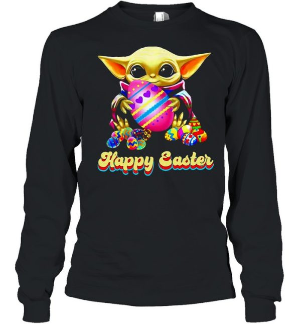 Baby Yoda Hug Easter Egg Happy Easter 2021 shirt