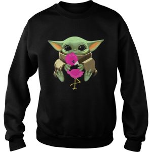 Baby Yoda Hug Flamingo shirt 3