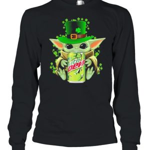 Baby Yoda Hug Mtn Dew Irish Patricks Day Shirt 3