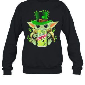 Baby Yoda Hug Mtn Dew Irish Patricks Day Shirt 4