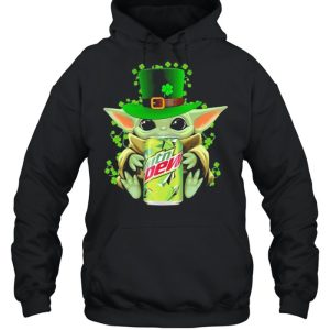 Baby Yoda Hug Mtn Dew Irish Patricks Day Shirt 5