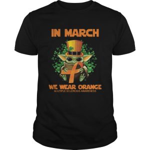 Baby Yoda In march we wear orange shirt