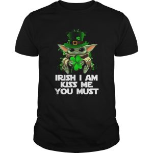 Baby Yoda Irish I am kiss me you must shirt L