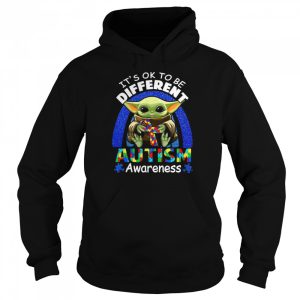 Baby Yoda Its Ok To Be Different Autism Awareness shirt 5