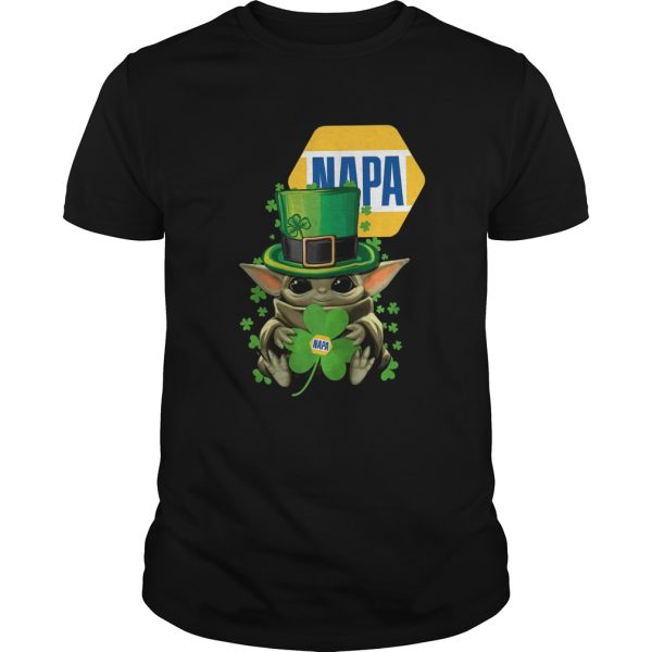 Baby Yoda Napa Shamrock St Patricks Day shirt
