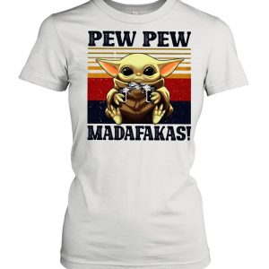 Baby Yoda Pew Pew Madafakas Vintage shirt 2