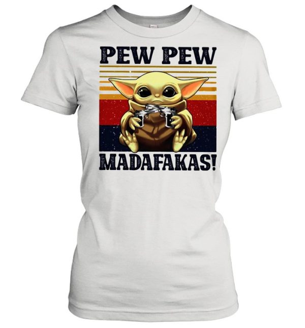 Baby Yoda Pew Pew Madafakas Vintage shirt