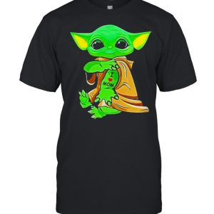 Baby Yoda Tattoo I Love Mom Shirt