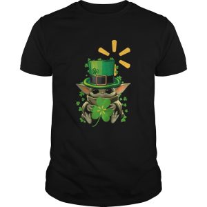 Baby Yoda Walmart Shamrock St Patricks Day shirt