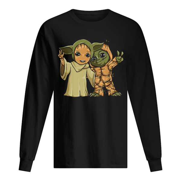 Baby Yoda and Groot shirt