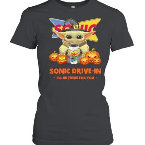 Baby Yoda hug Sonic Drive-In I’ll Be There For You Halloween Shirt