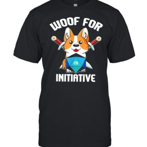 Baby corgi woof for initiative shirt 1