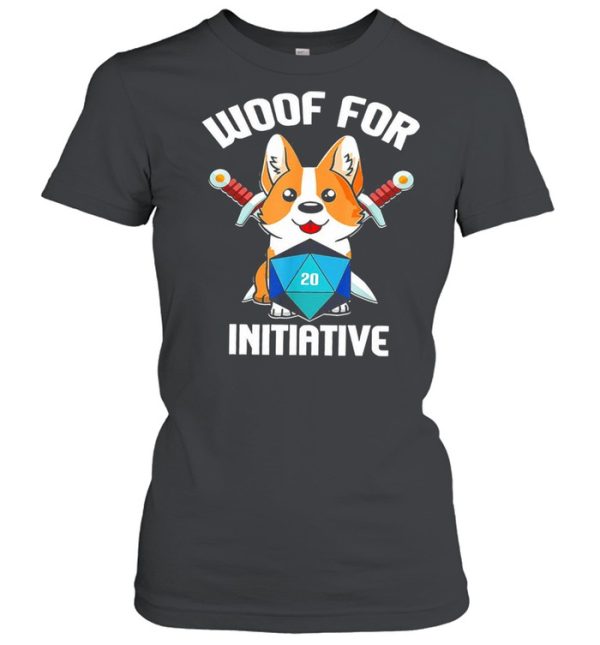 Baby corgi woof for initiative shirt