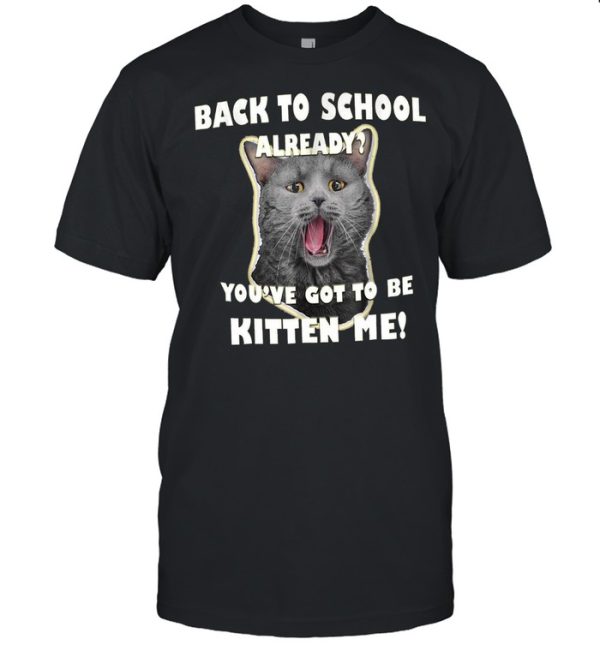 Back To School Cat Kitten shirt