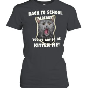 Back To School Cat Kitten shirt 2