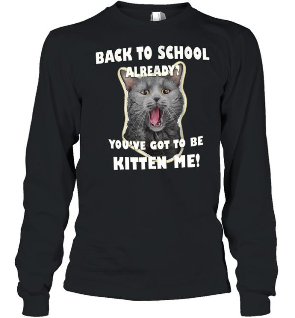 Back To School Cat Kitten shirt