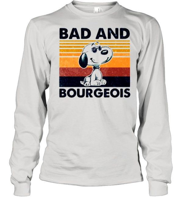 Bad And Bourgeois Snoopy Vintage Shirt