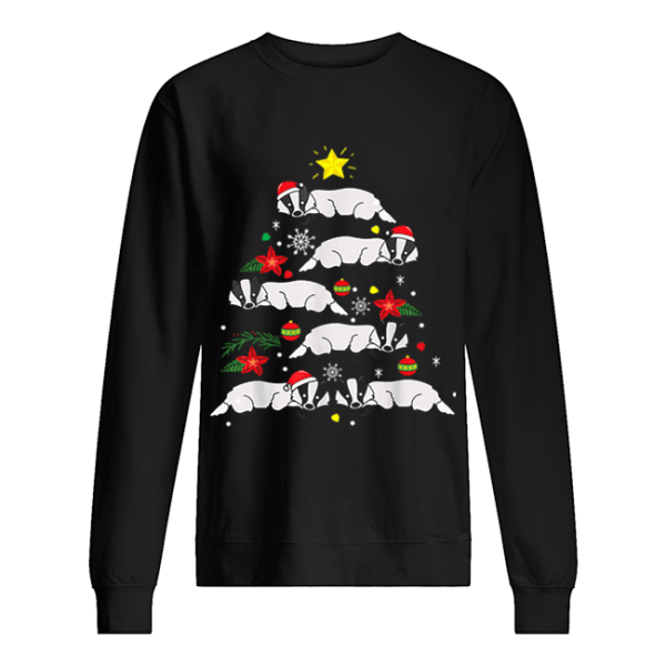 Badger Fish Christmas Ornament Tree Funny shirt