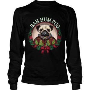 Bah Hum Pug Funny Christmas Pun for Pug Lovers shirt 2