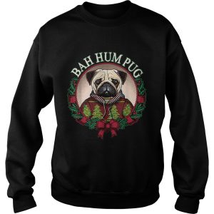 Bah Hum Pug Funny Christmas Pun for Pug Lovers shirt 3