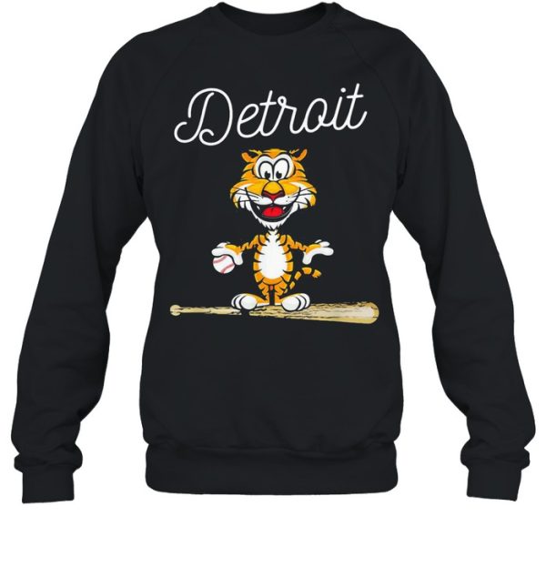 Baseball Distressed 1 Tiger Mascot Shirt