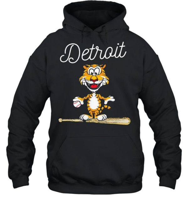 Baseball Distressed 1 Tiger Mascot Shirt