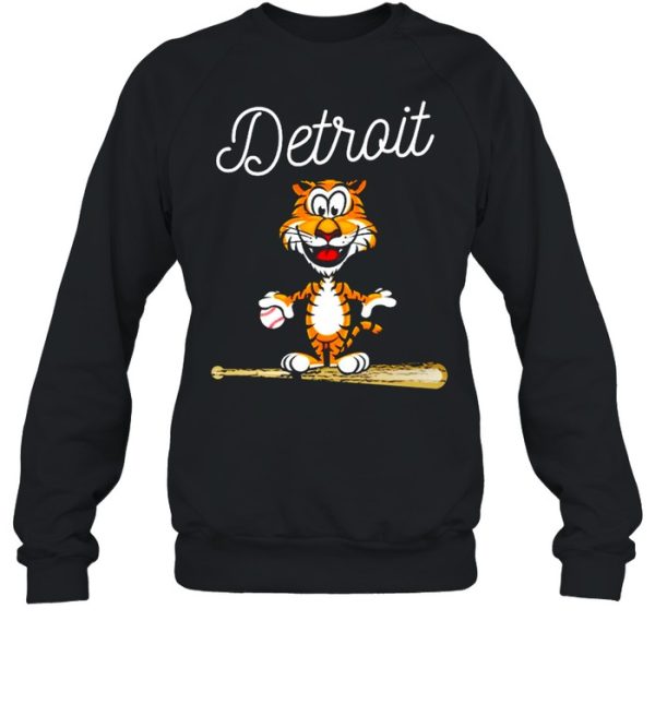 Baseball distressed tiger mascot shirt