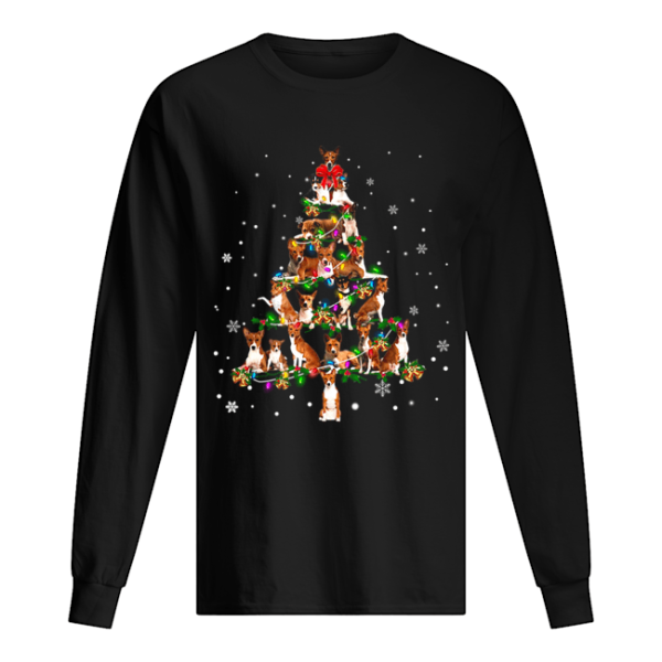 Basenji Christmas Tree T-Shirt