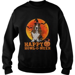 Basset Hound Dog Halloween Happy Howloween shirt 2