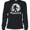 Bassquatch Bigfoot Night Fishing And Full Moon shirt