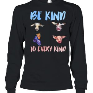 Be Kind To Every Kind Vegan Vegetarian Watercolor Animals Shirt