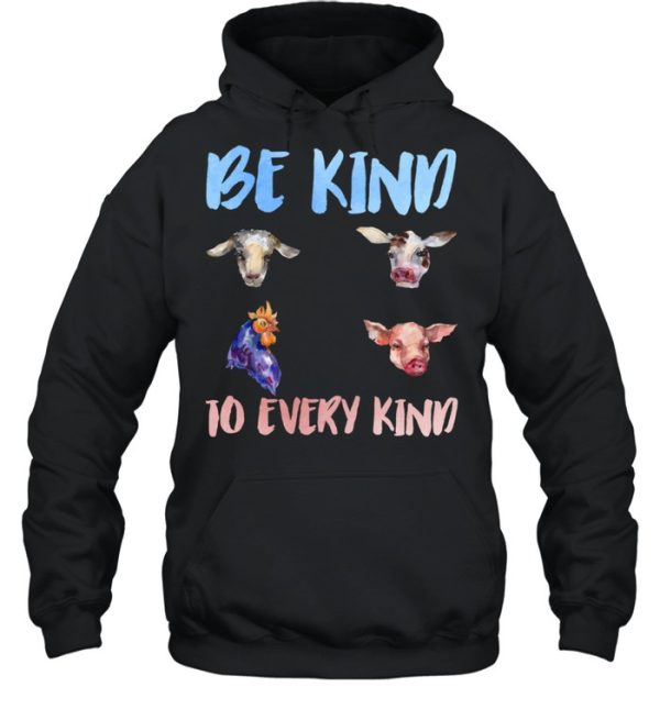 Be Kind To Every Kind Vegan Vegetarian Watercolor Animals Shirt