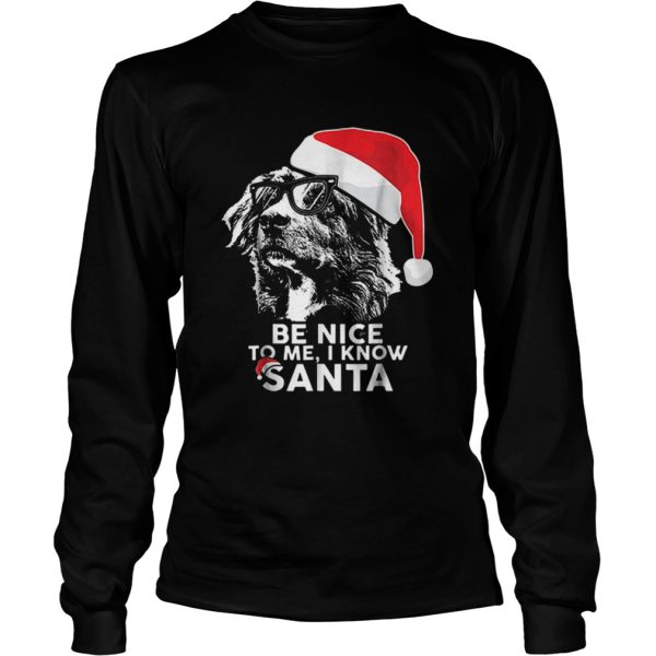 Be Nice Australian Shepherd Christmas Funny Xmas shirt