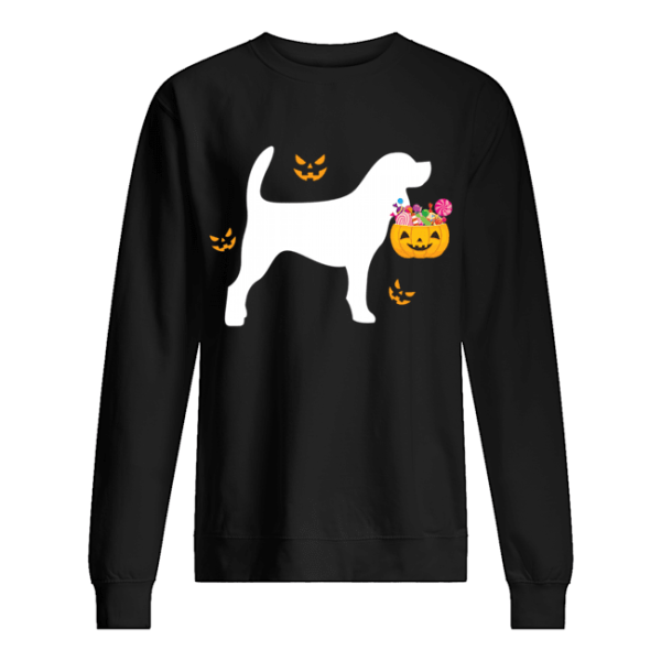 Beagle Halloween Costume Pumpkin Dog Cute Pet T-Shirt