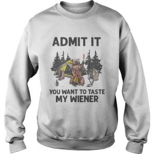 Bear Camping Admit It You Want To Taste My Wiener shirt 2