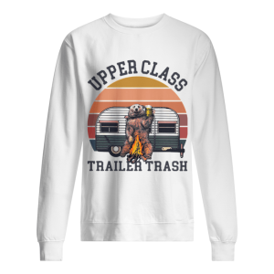 Bear Camping Upper Class Trailer Trash Vintage shirt 2