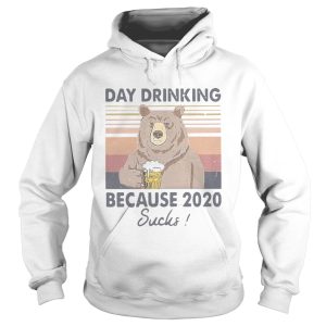 Bear Day Drinking Beer Because 2020 Sucks Vintage shirt 1