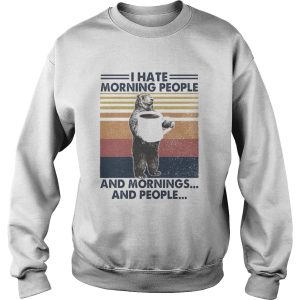 Bear I hate morning people and mornings and people vintage retro shirt 2