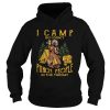 Bear drinking beer i camp so i dont punch people in the throat shirt