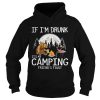 Bear if im drunk its my camping friends fault moon shirt